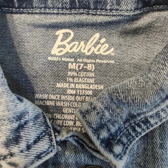 Barbie Girl Revolution Acid Washed Denim Jacket - Picture 3 of 5